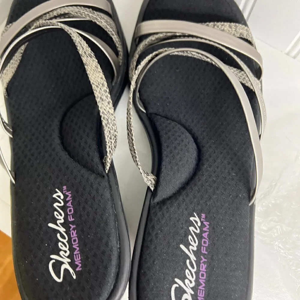 Skechers Wedge Sandals with Memory Foam Size 10